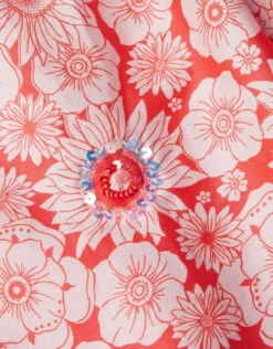 MONSOON Floral Border Stitch Detail Dress Orange 5 MONSOON Floral Border Stitch Detail Dress Orange -MONSOON Sales Store 03 51319610 4