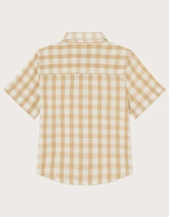 MONSOON Seersucker Check Shirt Natural -MONSOON Sales Store 03 51408325 3