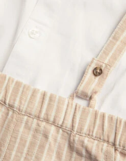 MONSOON Newborn Sammy Stripe Braces Short Set Natural 5 MONSOON Newborn Sammy Stripe Braces Short Set Natural -MONSOON Sales Store 03 51408525 4