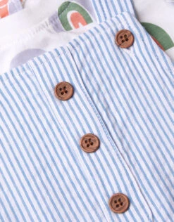 MONSOON Newborn Rainbow T-Shirt Stripe Dungarees Multi 5 MONSOON Newborn Rainbow T-Shirt Stripe Dungarees Multi -MONSOON Sales Store 03 51409629 4