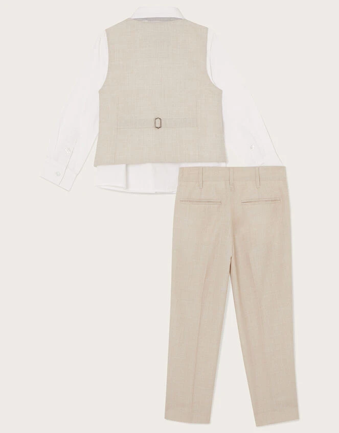 MONSOON Four-Piece Suit With Bow Tie Natural 2 MONSOON Four-Piece Suit With Bow Tie Natural - Image 2