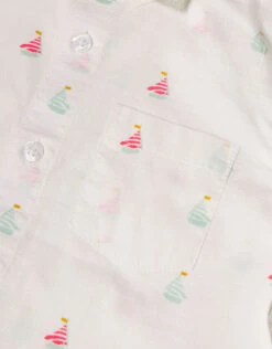 MONSOON Boat Print Shirt With Bow Tie Ivory 5 MONSOON Boat Print Shirt With Bow Tie Ivory -MONSOON Sales Store 03 51416026 4