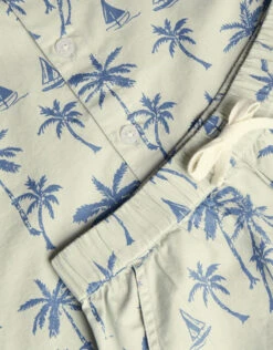 MONSOON Palm Print Poplin Shirt And Shorts Set Green 5 MONSOON Palm Print Poplin Shirt And Shorts Set Green -MONSOON Sales Store 03 51416607 4