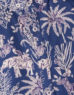 MONSOON Safari Animal Print Shirt WWF-UK Collaboration Blue 5 MONSOON Safari Animal Print Shirt WWF-UK Collaboration Blue -MONSOON Sales Store 03 51420706 4