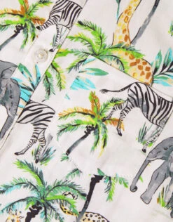 MONSOON Safari Print Short Sleeve Shirt WWF-UK Collaboration Ivory 5 MONSOON Safari Print Short Sleeve Shirt WWF-UK Collaboration Ivory -MONSOON Sales Store 03 51420826 4