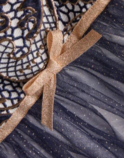 MONSOON Baby Jasmine Jacquard Tulle Dress Blue -MONSOON Sales Store 03 51506606 4