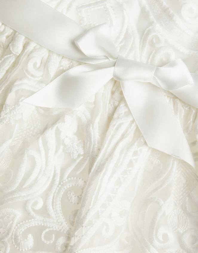 MONSOON Baby Alea Soft Lace Dress Ivory 3 MONSOON Baby Alea Soft Lace Dress Ivory - Image 3