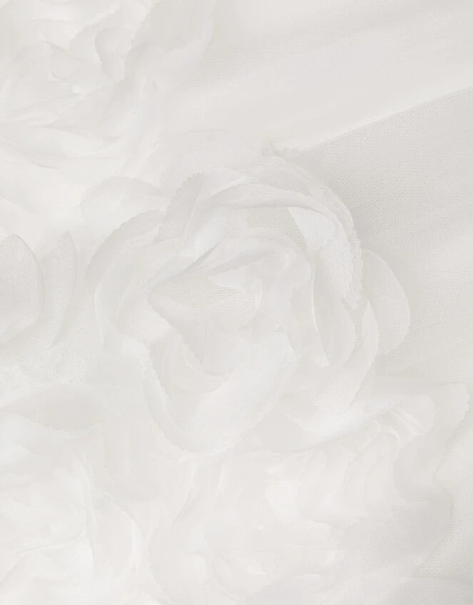 MONSOON Baby Odette Blossom 3D Dress Ivory 3 MONSOON Baby Odette Blossom 3D Dress Ivory - Image 3