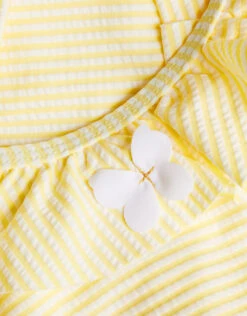 MONSOON Baby Seersucker Ruffle Swimsuit Yellow -MONSOON Sales Store 03 51611558 4