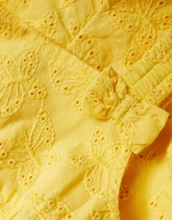 MONSOON Baby Butterfly Broderie Romper Yellow -MONSOON Sales Store 03 51616258 4