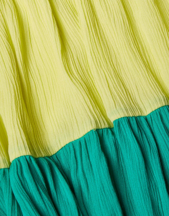 MONSOON Colourblock Trapeze Dress Green 3 MONSOON Colourblock Trapeze Dress Green - Image 3