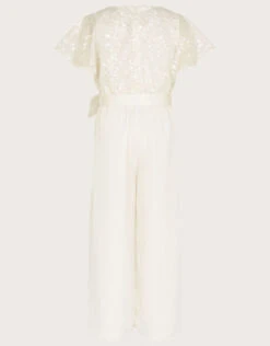 MONSOON Deco Cape Sleeve Truth Jumpsuit Ivory 6 MONSOON Deco Cape Sleeve Truth Jumpsuit Ivory -MONSOON Sales Store 03 51810226 3