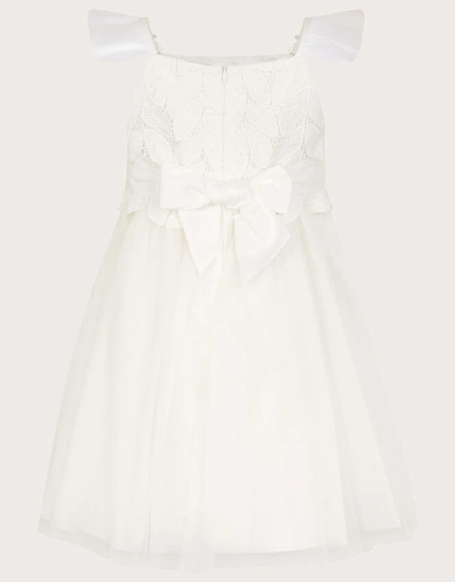 MONSOON Ophelia Lace Tulle Dress Ivory 3 MONSOON Ophelia Lace Tulle Dress Ivory - Image 3