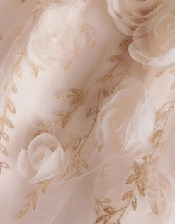 MONSOON Ella 3D Roses Dress Gold 5 MONSOON Ella 3D Roses Dress Gold -MONSOON Sales Store 03 51811632 4