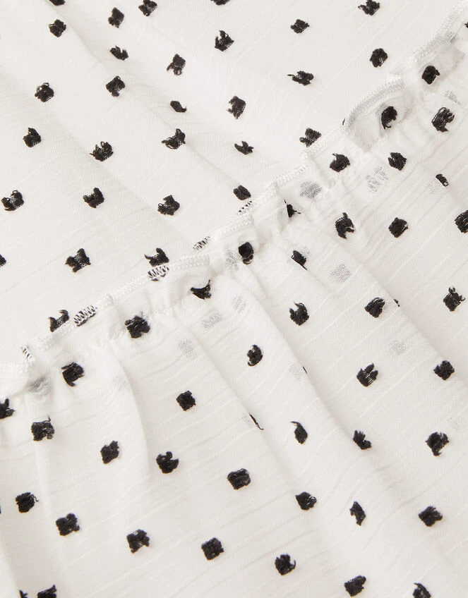 MONSOON Jennifer Dobby Spot Maxi Dress Ivory 3 MONSOON Jennifer Dobby Spot Maxi Dress Ivory - Image 3