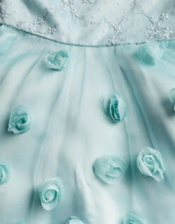 MONSOON Ivy 3D Rose High Low Dress Green 5 MONSOON Ivy 3D Rose High Low Dress Green -MONSOON Sales Store 03 51834607 4