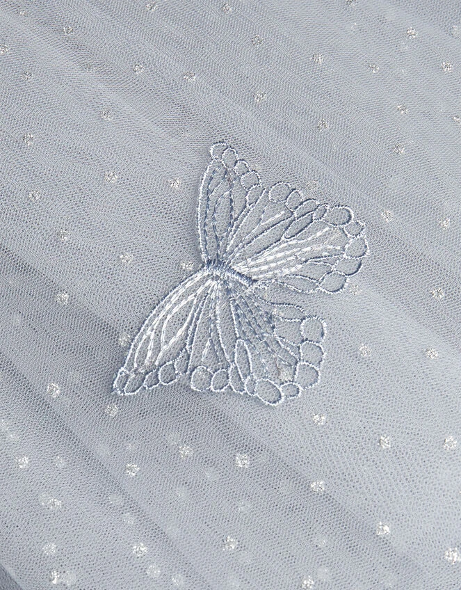 MONSOON Land Of Wonder Butterfly Wings Glitter Dress Grey 3 MONSOON Land Of Wonder Butterfly Wings Glitter Dress Grey - Image 3