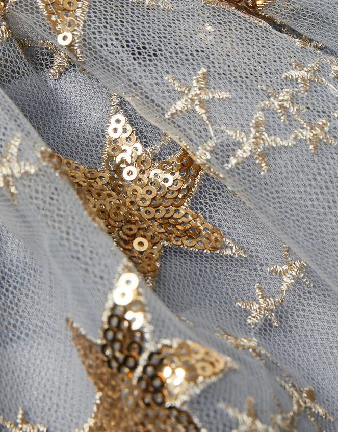 MONSOON Land Of Wonder Superstar Embellished Skirt Grey 3 MONSOON Land Of Wonder Superstar Embellished Skirt Grey - Image 3