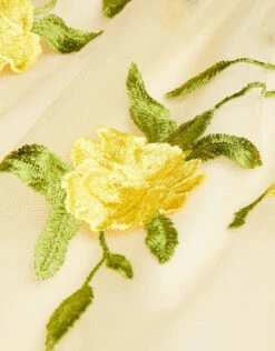 Baby Rose Embroidered Dress Yellow 5 Baby Rose Embroidered Dress Yellow -MONSOON Sales Store 03 61301556 4