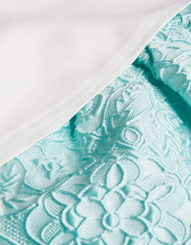 Baby Jacquard Skirt And Top Set Green 3 Baby Jacquard Skirt And Top Set Green - Image 3