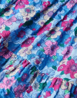 MONSOON Baby Floral Puff Sleeve Dress Blue -MONSOON Sales Store 04 51213402 4