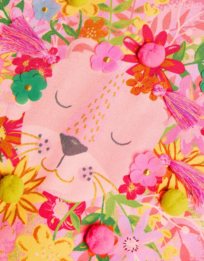 MONSOON Baby Floral Lion T-Shirt Orange 3 MONSOON Baby Floral Lion T-Shirt Orange - Image 3