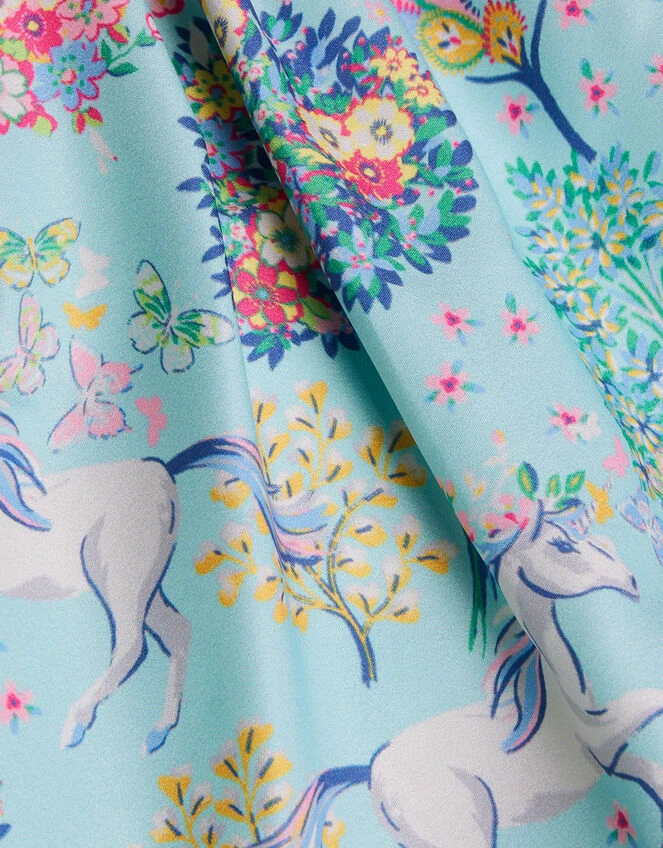 MONSOON Unicorn Print Skirt Blue 3 MONSOON Unicorn Print Skirt Blue - Image 3