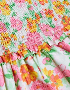 MONSOON Ditsy Shirred Dress Green 5 MONSOON Ditsy Shirred Dress Green -MONSOON Sales Store 04 51324000 4