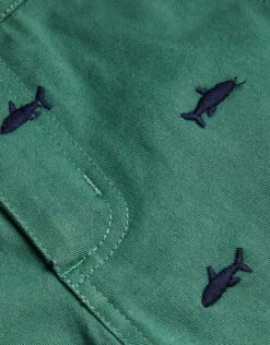 MONSOON Shark Embroidered Chino Shorts Green 5 MONSOON Shark Embroidered Chino Shorts Green -MONSOON Sales Store 04 51416707 4
