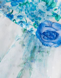 MONSOON Baby Heidi Tulle Print Dress Blue -MONSOON Sales Store 04 51511502 4