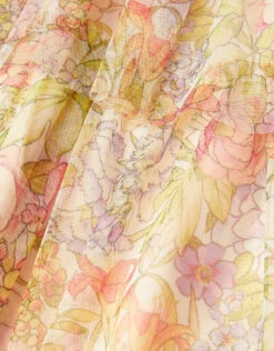 Baby Floral Print Tulle Dress Ivory -MONSOON Sales Store 04 51512626 4