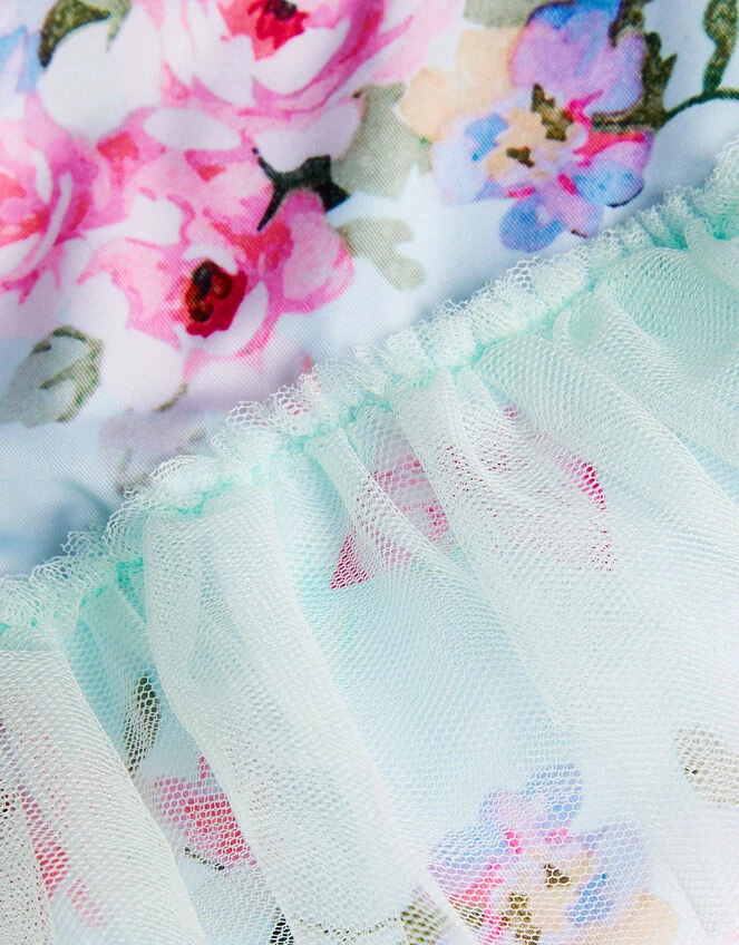 MONSOON Baby Posey Floral Skirt Swimsuit Green 4 MONSOON Baby Posey Floral Skirt Swimsuit Green - Image 4