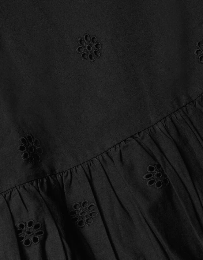 MONSOON Broderie Cut-Out Detail Dress Black 3 MONSOON Broderie Cut-Out Detail Dress Black - Image 3