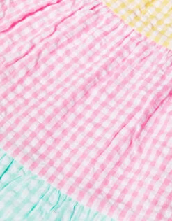 MONSOON Baby Gingham Colour Block Dress Multi -MONSOON Sales Store 04 51616329 4
