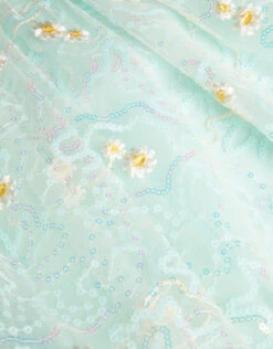 MONSOON Daisy Sequin Embroidered Dress Green -MONSOON Sales Store 04 51834809 4