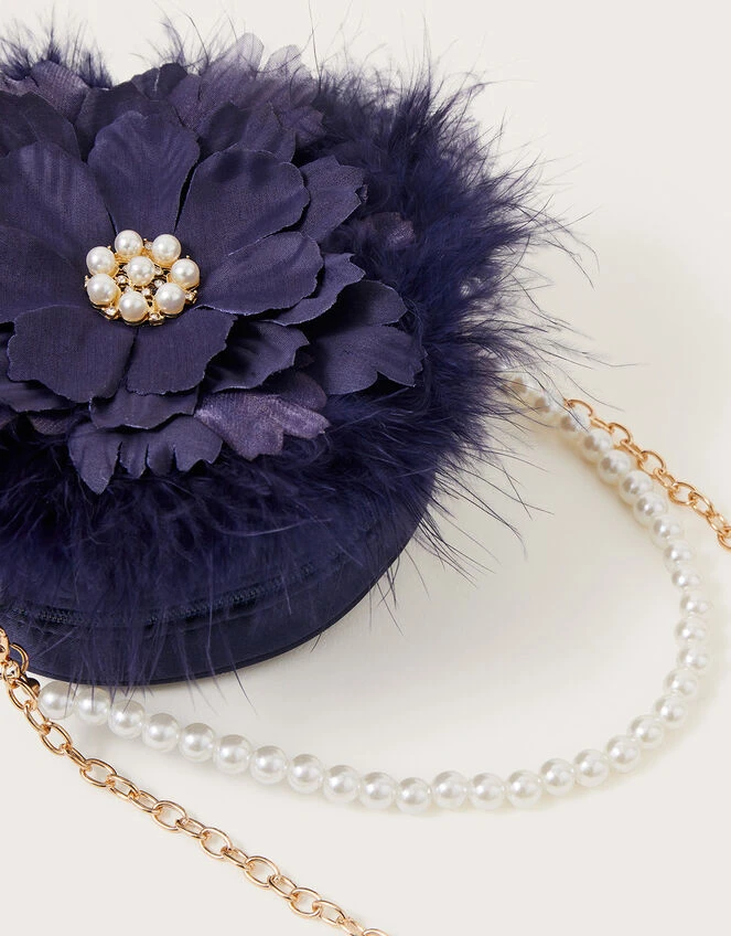 Loralie Feather Flower Round Bag 3 Loralie Feather Flower Round Bag - Image 3