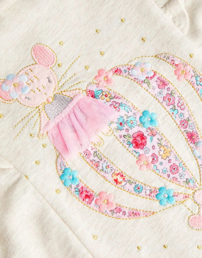 MONSOON Baby Balloon Mice Sweatshirt Camel 3 MONSOON Baby Balloon Mice Sweatshirt Camel - Image 3