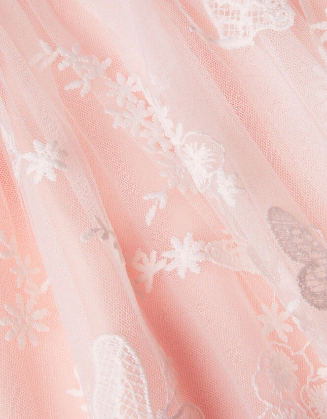 MONSOON Baby May Butterfly Lace Dress Pink 4 MONSOON Baby May Butterfly Lace Dress Pink - Image 4