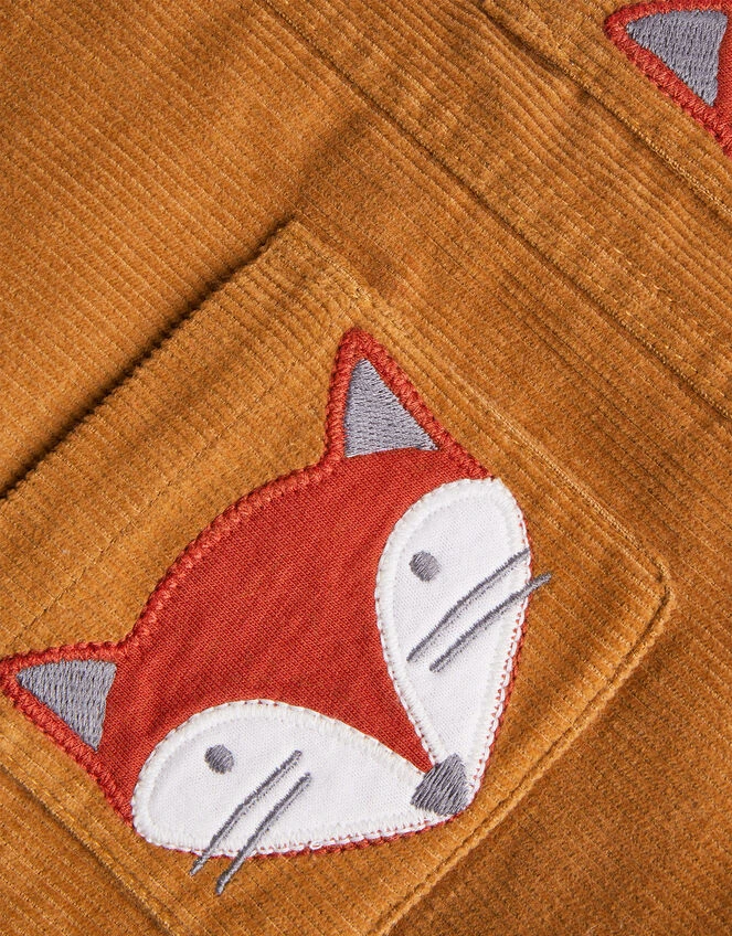 MONSOON Newborn Fox Dungarees Camel 3 MONSOON Newborn Fox Dungarees Camel - Image 3