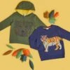 MONSOON Tiger Jumper WWF-UK Collaboration Blue