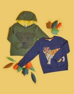 MONSOON Bear Hoodie WWF-UK Collaboration Green