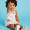 MONSOON Baby Butterfly Crochet Romper Ivory