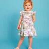 MONSOON Baby London Print Dress Ivory