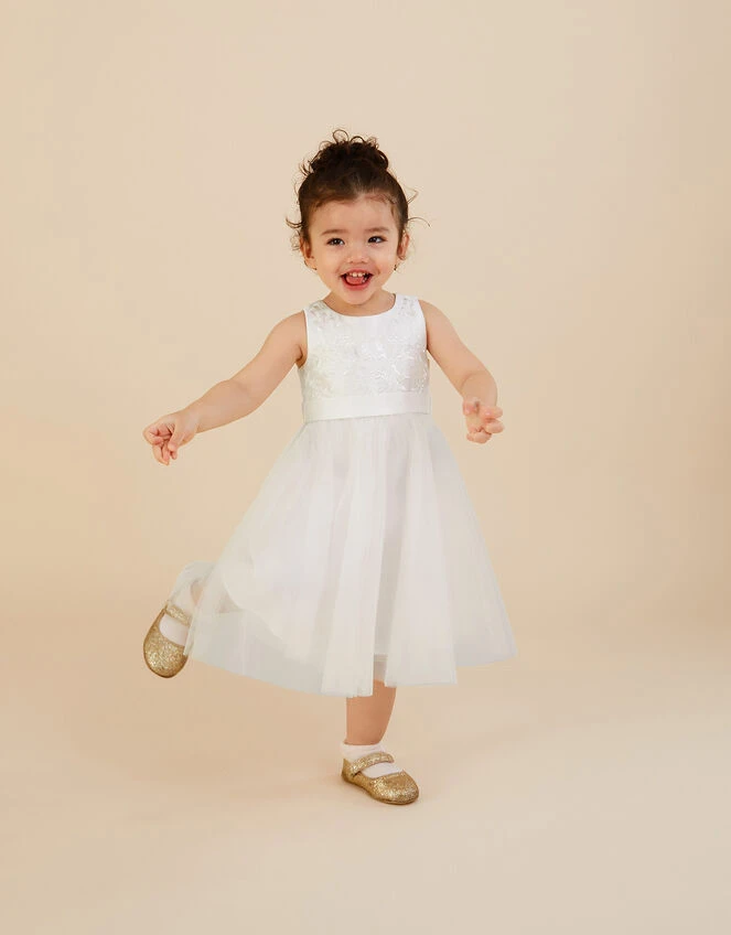 MONSOON Baby Odette Alice Tulle Dress Ivory 1 MONSOON Baby Odette Alice Tulle Dress Ivory