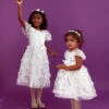 MONSOON Baby Mary-Kate Foil Butterfly 3D Dress Ivory