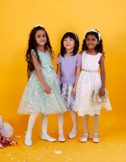 MONSOON Pia Tiered Dress Green