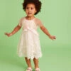 MONSOON Baby May Butterfly Lace Dress Pink